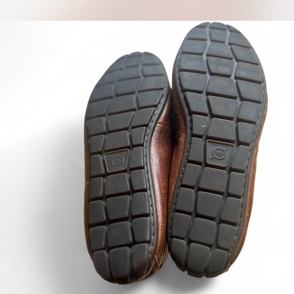 |Born| Brown Tan Leather Pull-on Loafers Men's Size 10.5 Very Comfortable - Picture 8 of 8